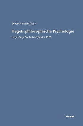 Henrich | Hegels philosophische Psychologie | Buch | 978-3-7873-1509-3 | sack.de