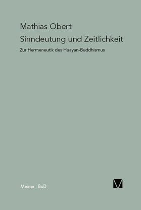 Obert | Sinndeutung und Zeitlichkeit | Buch | 978-3-7873-1553-6 | sack.de