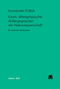 Pollok |  Kants Metaphysische Anfangsgründe der Naturwissenschaft | Buch |  Sack Fachmedien