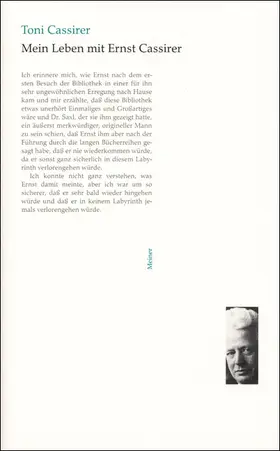 Cassirer |  Mein Leben mit Ernst Cassirer | eBook | Sack Fachmedien