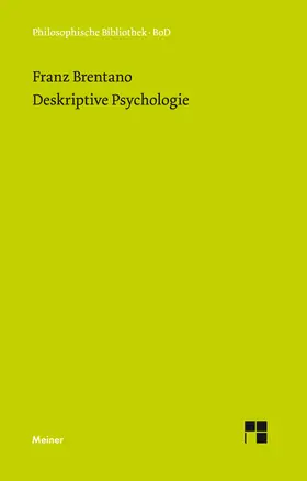 Brentano / Chisholm / Baumgartner |  Deskriptive Psychologie | eBook | Sack Fachmedien