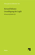 Bolzano / Kambartel |  Grundlegung der Logik | eBook | Sack Fachmedien