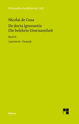 Senger |  De docta ignorantia. Die belehrte Unwissenheit | eBook | Sack Fachmedien