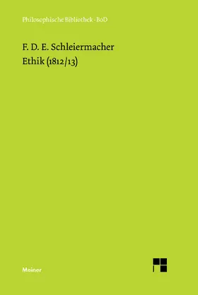 Schleiermacher / Birkner | Ethik (1812/13) | E-Book | www.sack.de