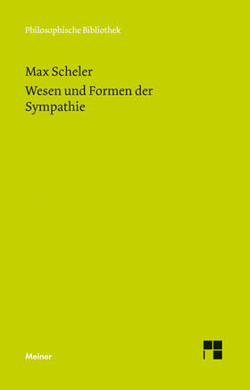 Scheler / Hand / Bermes | Wesen und Formen der Sympathie | Buch | 978-3-7873-2869-7 | sack.de