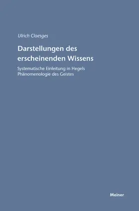 Claesges |  Darstellungen des erscheinenden Wissens | eBook | Sack Fachmedien