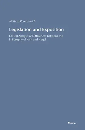 Rotenstreich | Legislation and Exposition | E-Book | www.sack.de