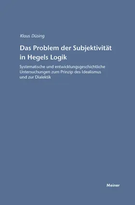 Düsing | Das Problem der Subjektivität in Hegels Logik | E-Book | www.sack.de