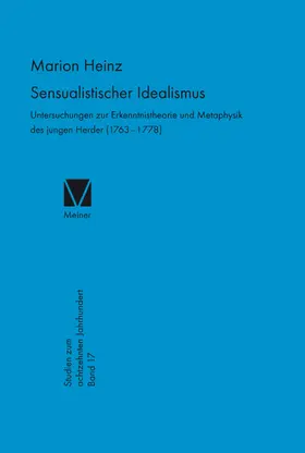Heinz | Sensualistischer Idealismus | E-Book | sack.de