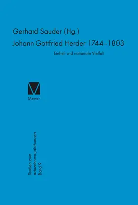 Sauder |  Johann Gottfried Herder (1744–1803) | eBook | Sack Fachmedien