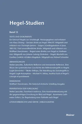 Nicolin / Pöggeler |  Hegel-Studien Band 13 | eBook | Sack Fachmedien