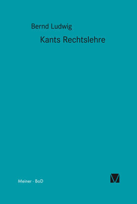 Ludwig | Kants Rechtslehre | E-Book | sack.de