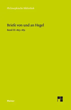 Hegel / Hoffmeister | Briefe von und an Hegel. Band 3 | E-Book | www.sack.de