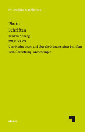 Plotin / Marg |  Schriften. Band V | eBook | Sack Fachmedien