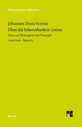 Duns Scotus / Kraml / Leibold |  Über die Erkennbarkeit Gottes | eBook | Sack Fachmedien