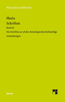 Plotin / Harder |  Schriften. Band III | eBook | Sack Fachmedien