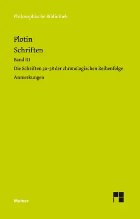 Plotin / Harder |  Schriften. Band III | eBook | Sack Fachmedien