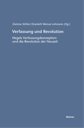Weisser-Lohmann / Köhler | Verfassung und Revolution | E-Book | sack.de