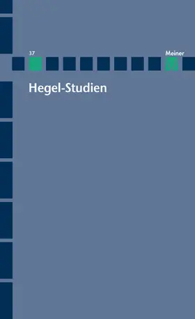 Jaeschke / Siep |  Hegel-Studien Band 37 | eBook | Sack Fachmedien