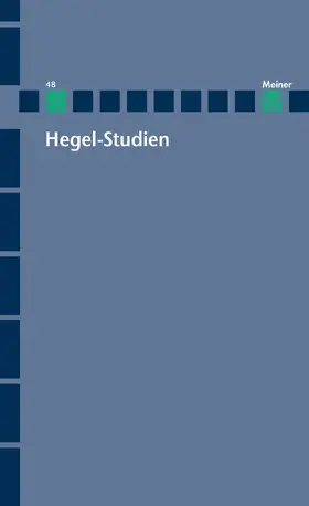 Sandkaulen / Quante |  Hegel-Studien Band 48 | eBook | Sack Fachmedien