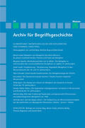Berg / King / Rössler |  Archiv für Begriffsgeschichte. Band 59: Metaphorologien der Exploration und Dynamik (1800/1900) | eBook | Sack Fachmedien