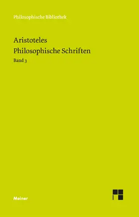 Aristoteles | Philosophische Schriften. Band 3 | E-Book | www.sack.de