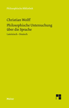 Wolff / Specht |  Philosophische Untersuchung über die Sprache | eBook | Sack Fachmedien