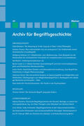 Bermes / Dierse / Rapp |  Archiv für Begriffsgeschichte. Band 49 | eBook | Sack Fachmedien