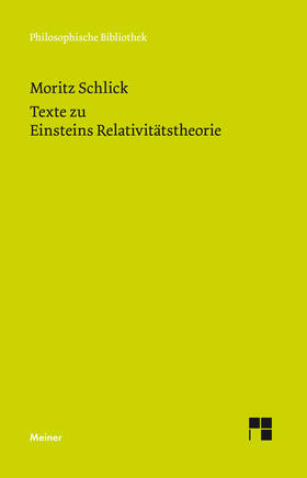Schlick / Engler |  Texte zu Einsteins Relativitätstheorie | eBook | Sack Fachmedien