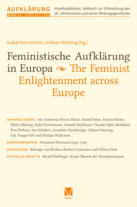 Mulsow / Stiening / Vollhardt |  Feministische Aufklärung in Europa / The Feminist Enlightenment across Europe | eBook | Sack Fachmedien