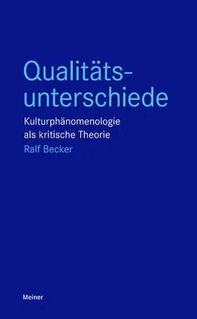 Becker |  Qualitätsunterschiede | Buch |  Sack Fachmedien
