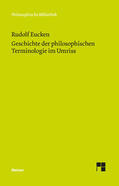 Eucken / Schlüter / Zeppezauer-Wachauer |  Geschichte der philosophischen Terminologie | Buch |  Sack Fachmedien