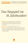 Mulsow / Stiening / Vollhardt |  Aufklärung 34: Das Singspiel im 18. Jahrhundert | Buch |  Sack Fachmedien