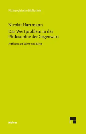 Hartmann / Kalckreuth | Das Wertproblem in der Philosophie der Gegenwart | E-Book | www.sack.de