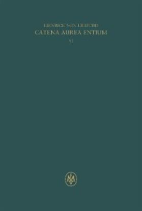 von Herford / Loconsole | Catena aurea entium, Buch VI | E-Book | sack.de