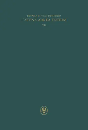 von Herford / Panarelli |  Catena aurea entium, Buch VII | eBook | Sack Fachmedien