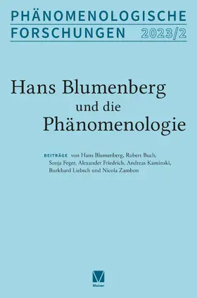 Buch / Zambon |  Hans Blumenberg und die Phänomenologie | Buch |  Sack Fachmedien