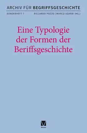 Pozzo / Sgarbi | Eine Typologie der Formen der Begriffsgeschichte | Buch | 978-3-7873-4735-3 | www.sack.de