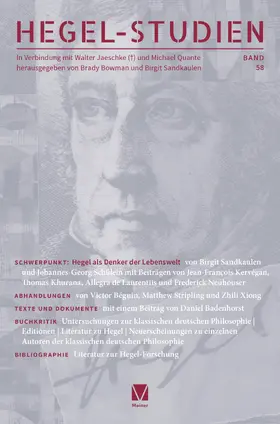 Bowman / Sandkaulen |  Hegel-Studien Band 58 | eBook | Sack Fachmedien