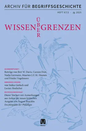 Dutt / Busche / Erler |  Archiv für Begriffsgeschichte. Band 67,2 | Buch |  Sack Fachmedien