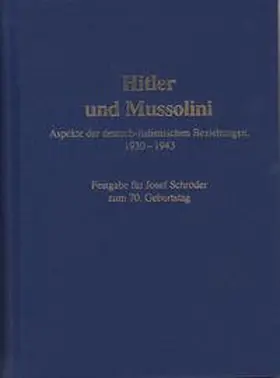 Schröder |  Hitler und Mussolini | Buch |  Sack Fachmedien