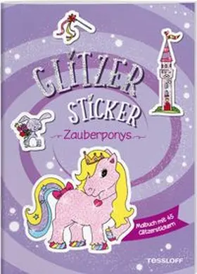  Glitzer-Sticker Malbuch. Zauberponys | Buch |  Sack Fachmedien
