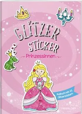  Glitzer Sticker Malbuch. Prinzessinnen | Buch |  Sack Fachmedien