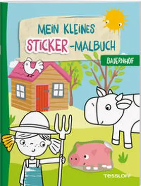  Mein kleines Sticker-Malbuch. Bauernhof | Buch |  Sack Fachmedien