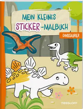  Mein kleines Sticker-Malbuch. Dinosaurier | Buch |  Sack Fachmedien