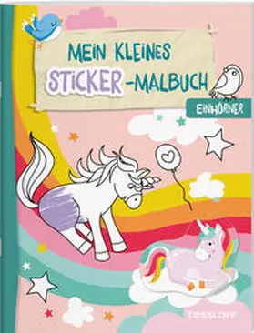  Mein kleines Sticker-Malbuch. Einhörner | Buch |  Sack Fachmedien