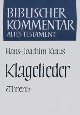 Kraus |  Klagelieder (Threni) | Buch |  Sack Fachmedien