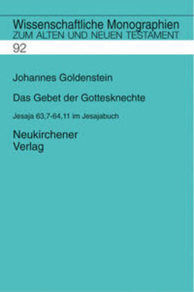 Goldenstein | Das Gebet der Gottesknechte | Buch | 978-3-7887-1858-9 | sack.de
