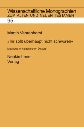 Vahrenhorst |  "Ihr sollt überhaupt nicht schwören" | Buch |  Sack Fachmedien
