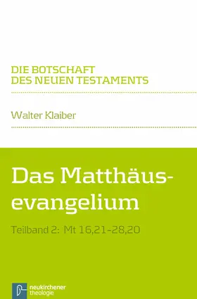 Klaiber | Das Matthäusevangelium | E-Book | www.sack.de